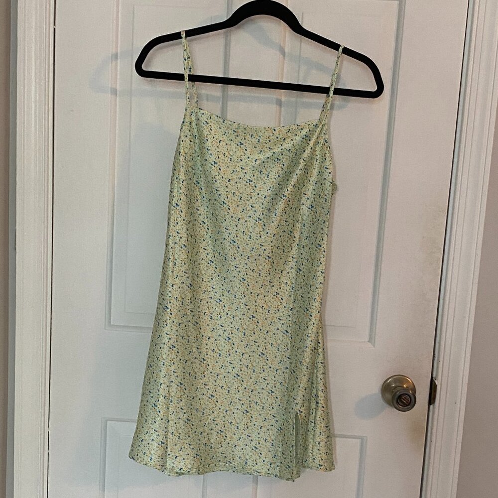 Princess Polly Green Floral Mini Dress